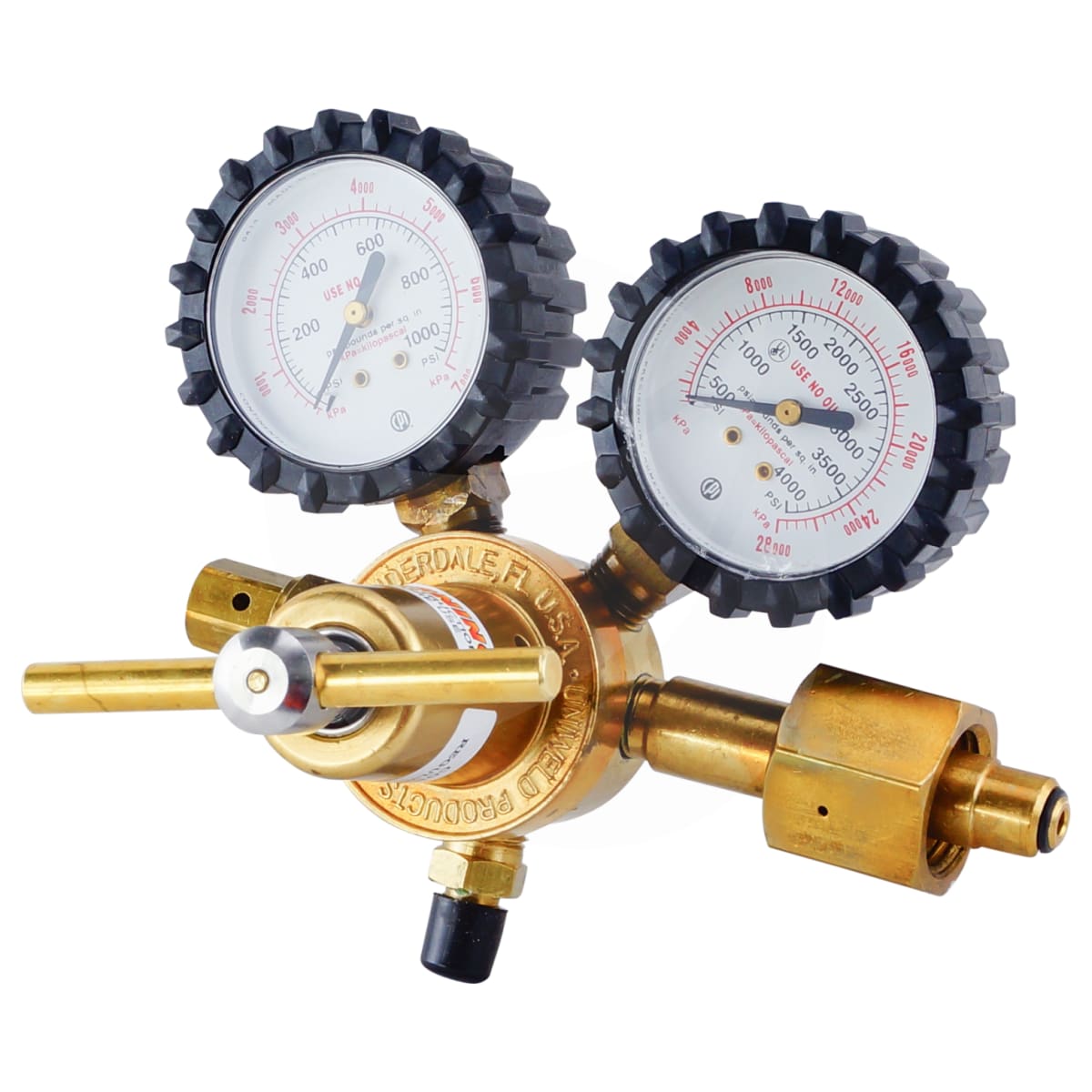 NITROGEN REGULATOR, PMC, WITH GAUGES, TBAR, SUITS TYPE 50 CYLINDER